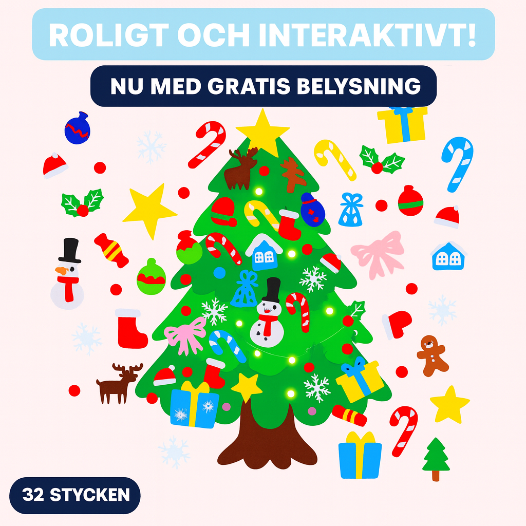JulFilt™ – Den magiska filtgranen för små händer