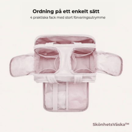 SkönhetsVäska™ - Skönhet och ordning i samma väska.