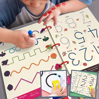 SkrivSmart™ – Återanvändningsbar skrivbok för nyfikna barn