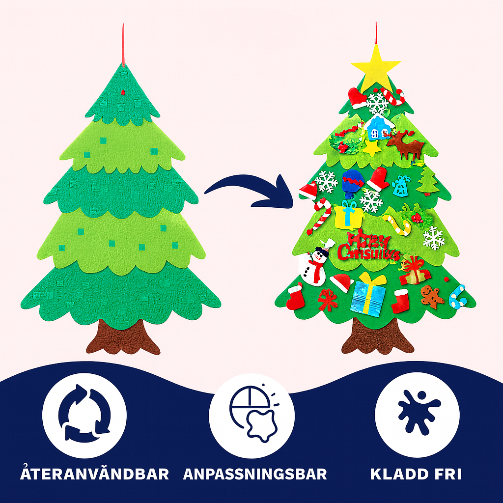 JulFilt™ – Den magiska filtgranen för små händer